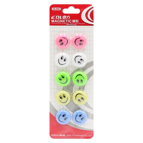 Smileys magnets 20 mm (set of 10)