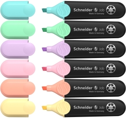 Highlighter Schneider Job pastel - set of 6 (1)