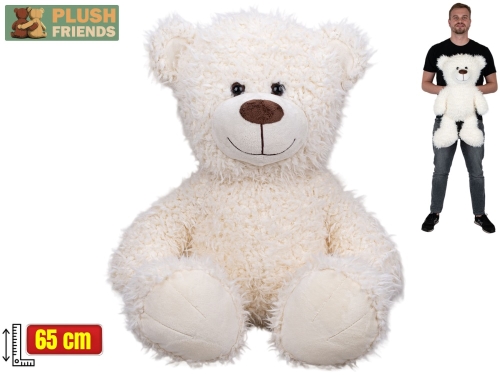 Plush Friends 65cm white color plush bear 0m+