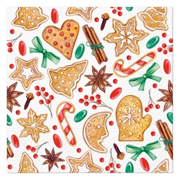 Obrúsky TaT 33x33cm Cozy Cookies