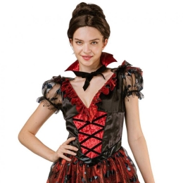 Costume / Gothic Vampire Set for Adults (dress, collar), size M