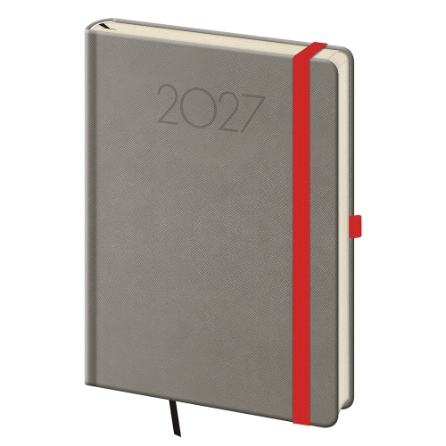2027 Weekly A5 New Praga Planner - Gray