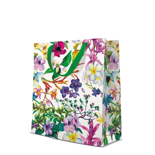 Darčeková taška stredná - Spring Flowers 20x10x25 cm