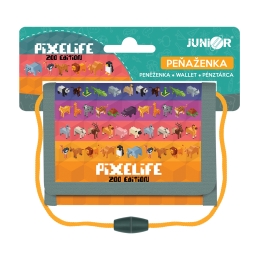 Kids textile wallet JUNIOR S8 - Pixelife Zoo Edition
