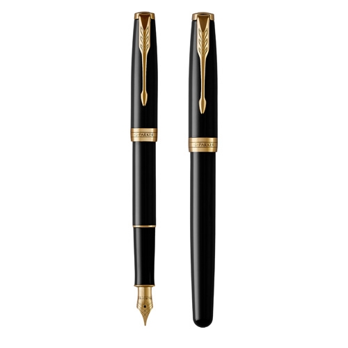 Fountain pen PARKER Sonnet Black GT -F-