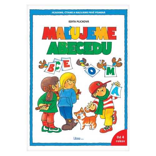 Coloring page educational A4 Litera - We paint the alphabet