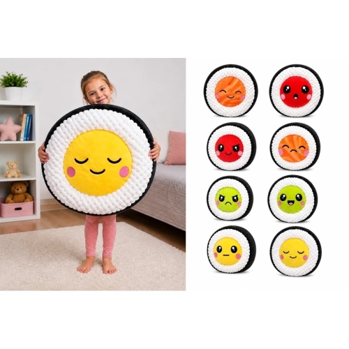 Plush Friends Kawaii 4asstd (egg,tuna,salmon,avocado roll) 60x60x35cm plush kawaii Sushi 0