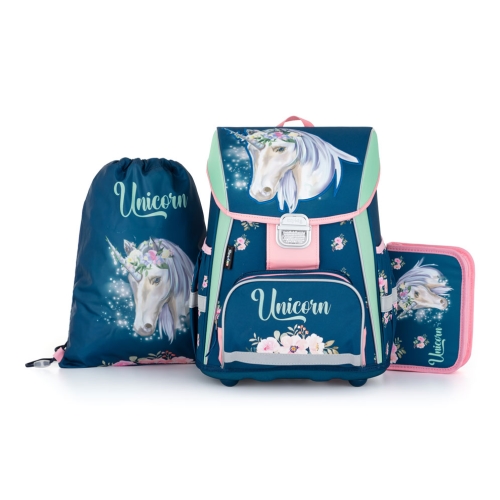 School backpack - 3-piece set Unicorn
