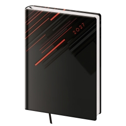 Diár 2027 týždenný A5 Vario - 1 RED LINES