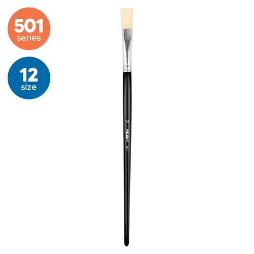 Bristle hair brush flat Nr.12, 501 MILAN