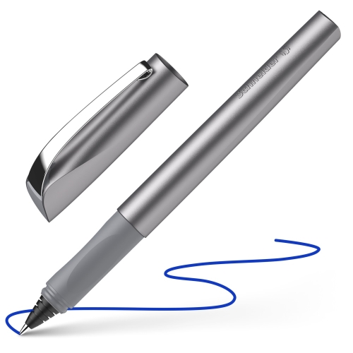 Roller bombičkový SCHNEIDER Ceod Shiny graphite - modrá náplň