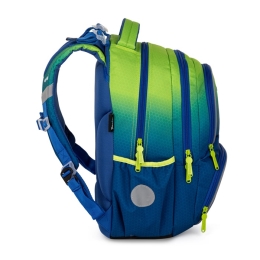 School backpack (3-piece set) OXY NEXT Ombre Green (2)