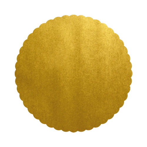 Podložky lepenkové 28 cm - zlaté, 50 ks