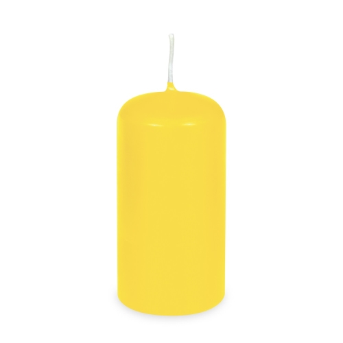 Cylindrical candle dia. 60 x 120 mm yellow