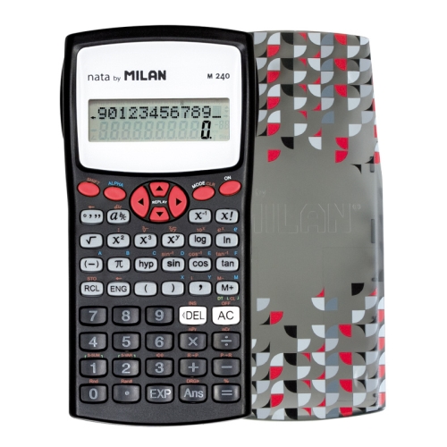 Kalkulačka MILAN M240 Red - vedecká 10+2 miestna