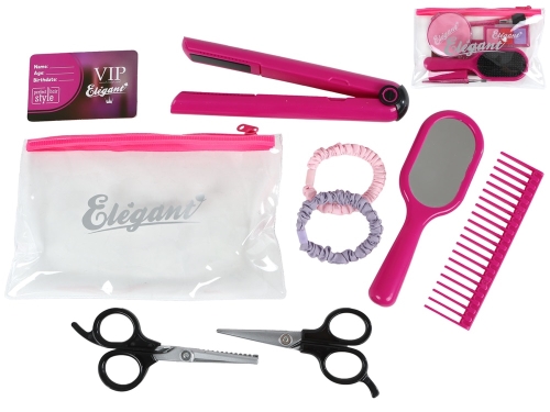 7-8pcs of 2asstd (scissors,hair brush) plastic hair/make-up set in plastic case