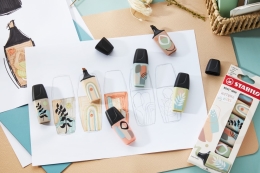 Highlighter - STABILO BOSS MINI Naturevibes - warm grey (5)