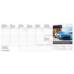 2027 Desk Calendar: Cars (1)