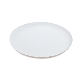 Paper plate deep white O30cm [50 pcs]