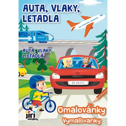 Omaľovanky JM A5 - Autá, vlaky, lietadlá