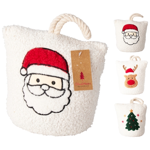 Doorstop with Christmas motif (mix of 3 designs)