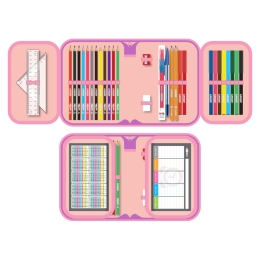 Pencil case full - 1 bunk, 31 pieces JUNIOR S9 Butterfly - butterfly (1)