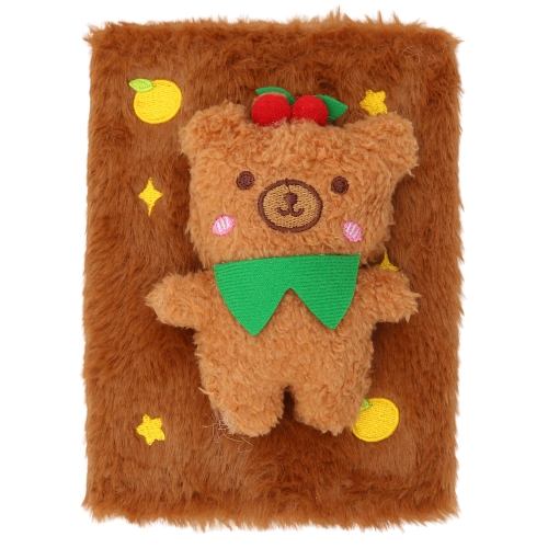 Children's notebook 13 x 19 cm, 80 sheets, plush envelope + Bear
