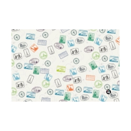 Table mat 60x40cm Stamps