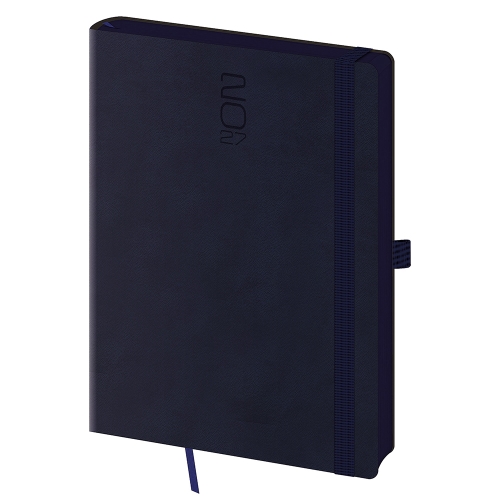2027 A5 Memory Daily Planner with Elastic Band - Dark Blue