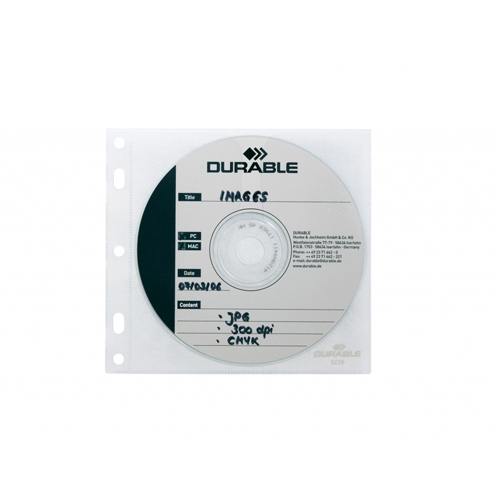 Vrecká s dierovaním na 2 CD/DVD