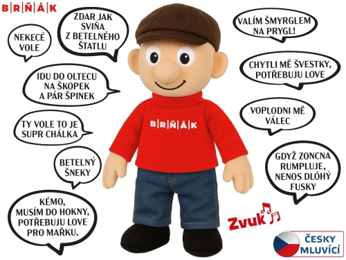 32cm BO "try me" Brnak boy w/Brno dialect speaking IC 0m+ each in polybag