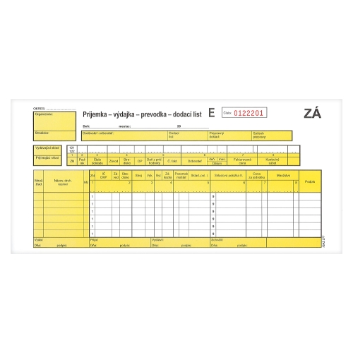 Receipt-expenditure-transfer-delivery note (277)