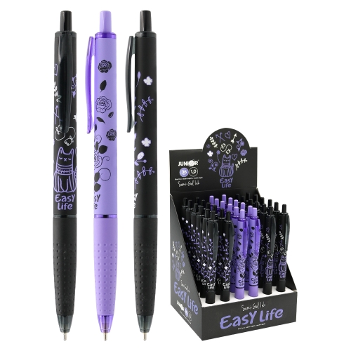Ball pen Semi-Gel "Easy Life" 1,0 mm