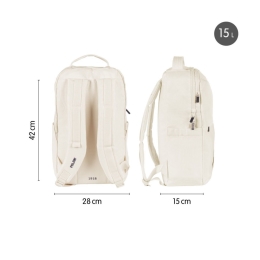 Urban backpack MILAN 430 (15 L) - beige (1)