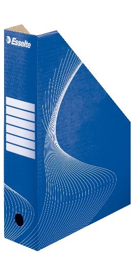 Esselte magazine stand, 80 mm, cardboard blue (14394)