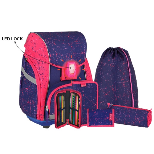 Školská taška - 7-dielny set, PRO LIGHT PREMIUM Pegasus, LED