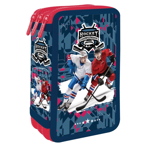 Pencil case empty - 3 bunk JUNIOR S8 - Hockey