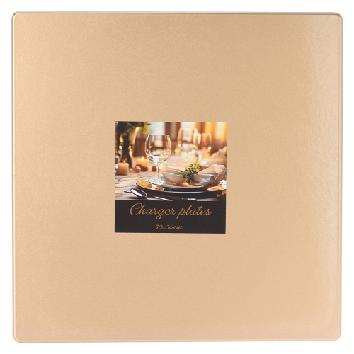 Placemat, square 30x30 cm, gold