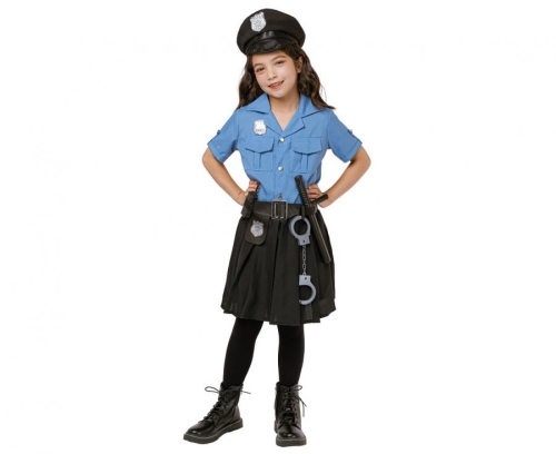 Detský kostým Policajtka, veľkosť 110/120 cm