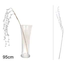 Vianočná vetvička visiaca 80 cm s akrylovými kamienkami Vianočná vetvička visiaca 80 cm s akrylovými kamienkami