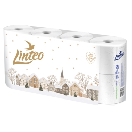 Toilet paper Linteo Christmas DAY & NIGHT 8 rolls (3 ply) white