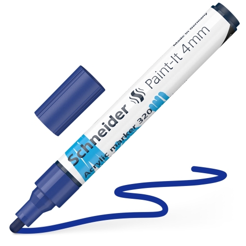 Popisovač Schneider Paint-It 320 Acrylic Marker 4mm - modrý
