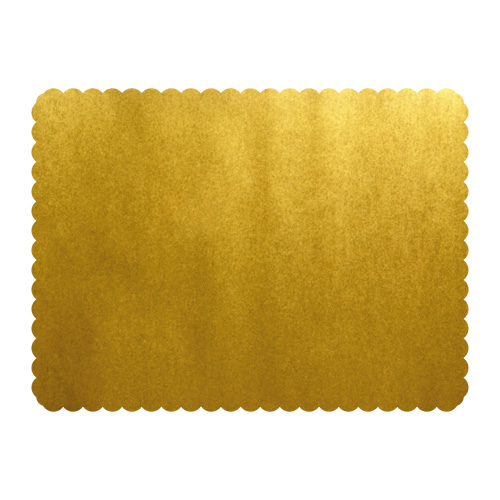 Podložky lepenkové 30x40 cm - zlaté, 25 ks