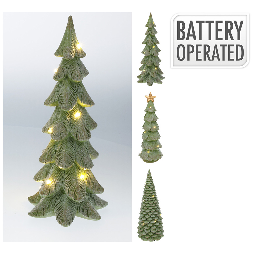 Vianočný stromček s LED osvetlením 29 cm (mix 3 dizajnov)