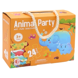 Children's puzzles 44 x 31 cm (24 pieces) - Animal Party (1)