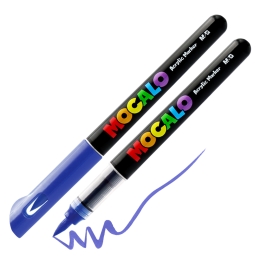 Popisovač M&amp;G MOCALO Acrylic Marker, štetcový hrot - Saphire Blue 609