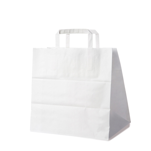 Paper bag white 32+21 x 33 cm [250 pcs]