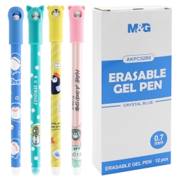 Display SET M&G iErase Fun gel/rubber pen (192 pcs) blue refill (1)