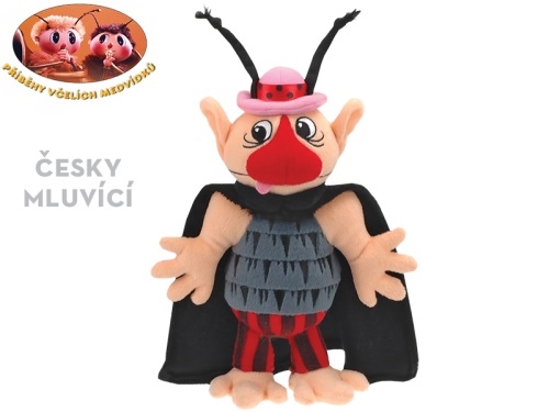 37cm BO"try me" plush Pucmeloud big bee w/6different fairy songs/sentences each in polybag