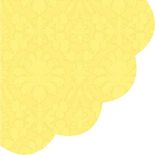 Obrúsky PAW R 32 cm Inspiration Perforated Yellow